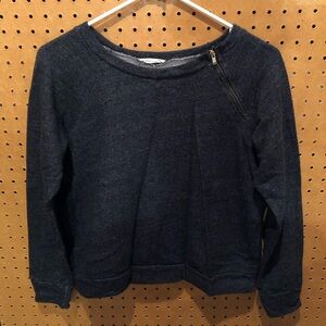 Love Culture Dark Gray Zipper Sweatshirt Top